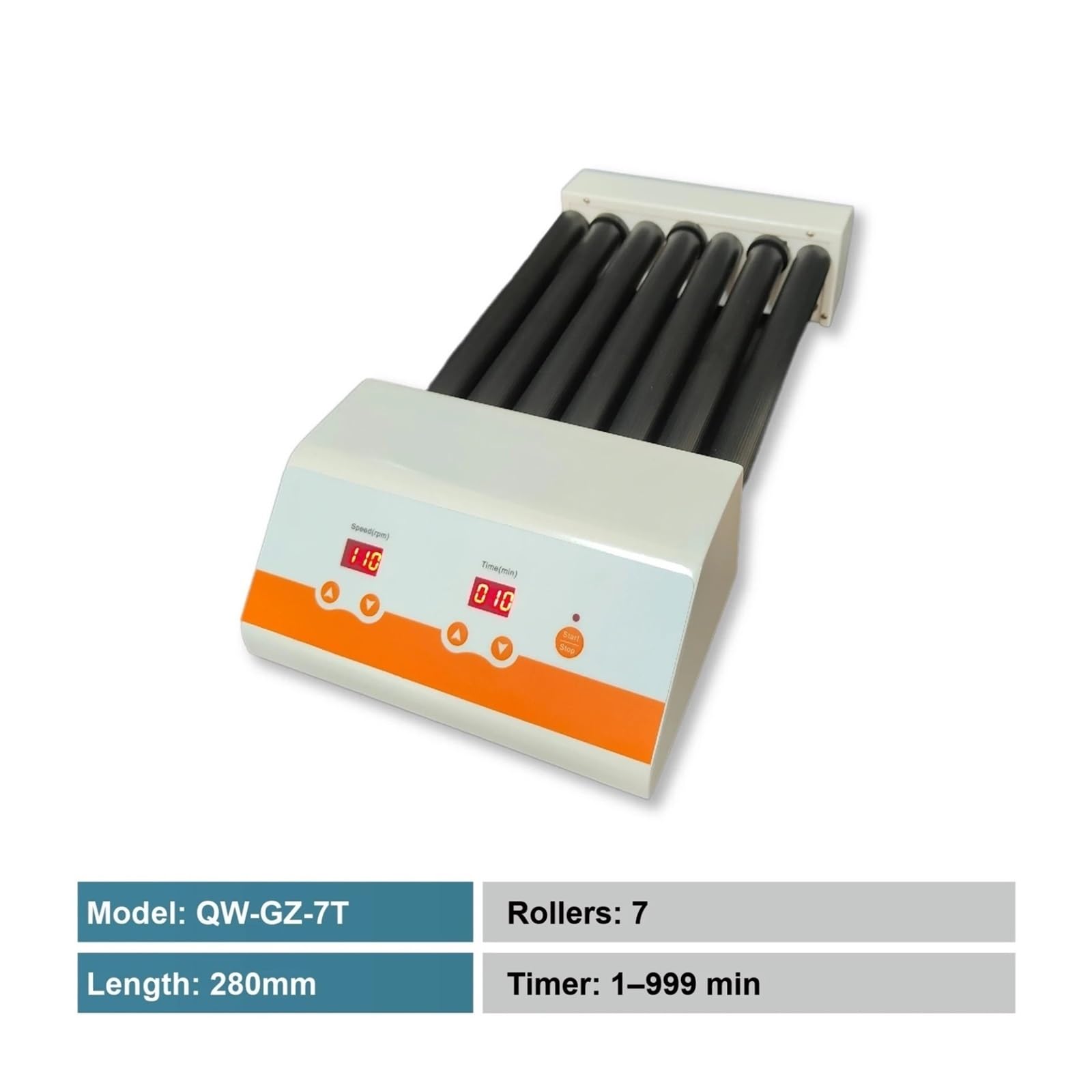 Tischzentrifuge, QW-GZ-5T Digitaler Röhrchenmischer Mit Timer, Labor-Blutröhrchenmischer, 5-Walzen-Design, 110 U/min, For Hybridisierungsmischung | QW-GZ-7T