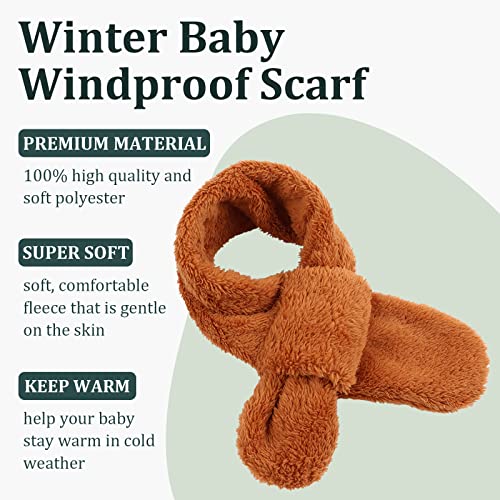 Image of JANGANNSA Fleece Kids Scarf - Warm Winter & Autumn Neck Warmer for Boys & Girls 1-6Y
