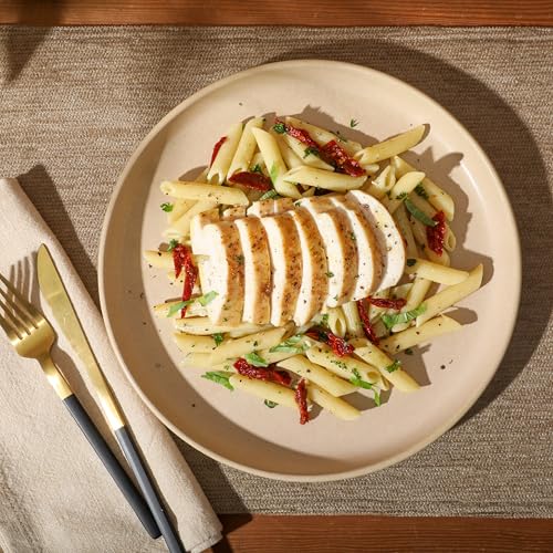 Image of Gibson Elite Pasco 12 Piece (Service for 4) Plates and Bowls Reactive Glaze Dishes Stoneware Ceramic Dinnerware Set - Taupe