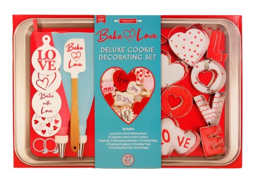 Handstand Kitchen Baked with Love 27-piece Real Cookie Baking Set with Recipes