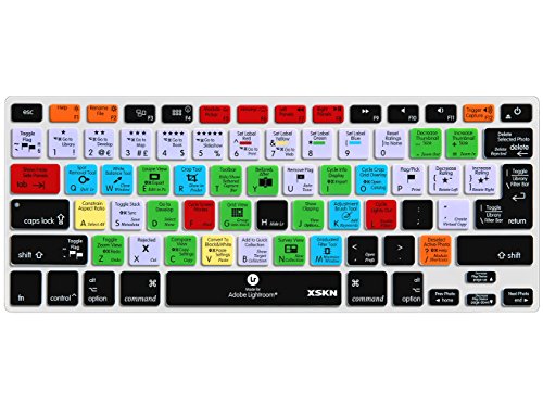 XSKN MacBook Shortcuts Design Series Adobe Hotkey Silicone Laptop Keyboard Skin Cover for MacBook 13