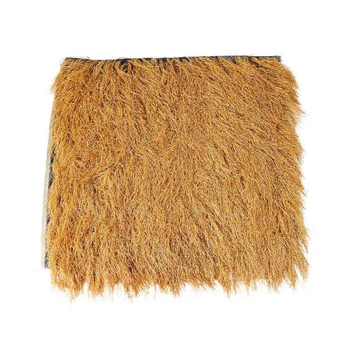 Decoración de techo de paja artificial con rollos de paja de palma estilo mexicano para casas