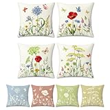 Taille: 4 Pcs housse de coussin 45x45cm (18x18 pouces). Veuillez autoriser un écart de 1 à 2 cm car il s’agit d’un produit fabriqué à la main. (oreiller inséré non-inclus)