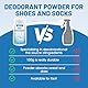 Miioto Schuh Geruchsentferner, Fußdeo Gegen Schweißfüße, Schuh deo Spray Geruchsstop, Fußpuder, Lavendelblütenduft, Geeignet für Sport-Schuhe und Sneaker, 100g