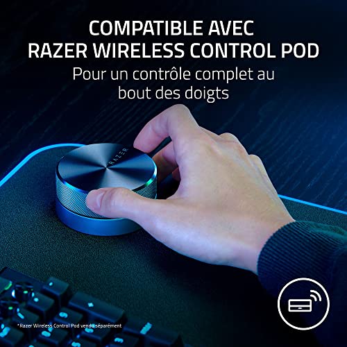 Razer Nommo V2 - Enceintes Gaming 2.1 Large Bande pour PC avec Caisson de Basses Filaire (Haut-Parleurs Large Bande de 3 Pouces avec Bouchons de Phase en Aluminium, THX Spatial Audio) Noir