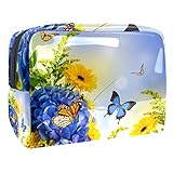 ♥[Multiuso]: ideal para viajes, vacaciones, camping, organización de baño y actividades al aire libre, es solo una simple bolsa con cremallera, o una práctica bolsa de cosméticos, bolsa de almacenamiento de viaje.