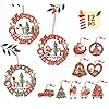 Absofine Kerstboomversiering, 12 stuks, kleurrijk
