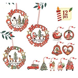 Absofine Kerstboomversiering, 12 stuks, kleurrijk