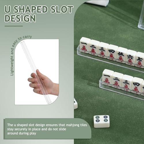 Juego de 4 soportes mini Mahjong Yardwe miniatura 7