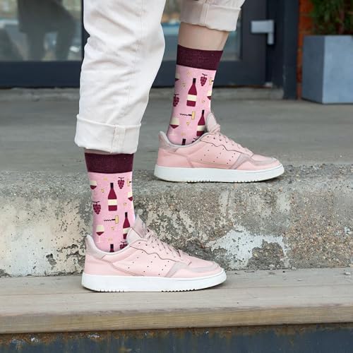 Image of VICRAZY Wine Gifts for Men, Women - Funny Socks - Gifts for Lovers - Stuff, Stocking Stuffers