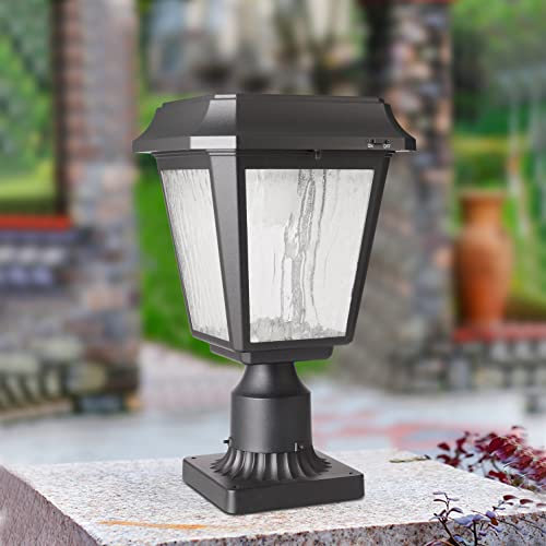 Kmc Kmc Lighting St4618Q Solar Lamp Post Lights Solar Post Lights Outdoor Post Lights Die-Casting Aluminum 150 Lumens 3-Inch Fitter Base For Post Mount #TOP2