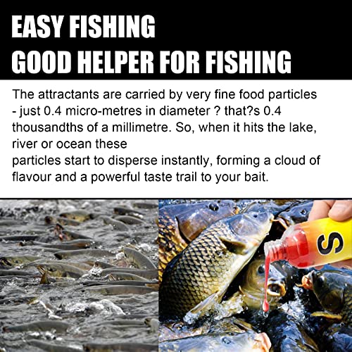Xirujnfd 2023 New Natural Bait Scent Fish Attractants For Baits, High Concentration Fish Bait Attractant Enhancer, Scent Fish Attractants For Baits, Fishing Accessories And Equipment (3Pcs) #TOP5