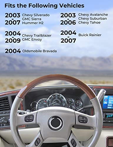 image for JOYTUTUS Steering Wheel Radio Control Switch Buttons fits Silverado Si