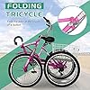 LILYPELLE Adult Folding Tricycles, 7 Speed Folding Adult Trikes, 20/24/26 inch 3 Wheels Bikes with Low Step-Through, Large Basket, Foldable Tricycle for Adults, Women, Men, Seniors #1