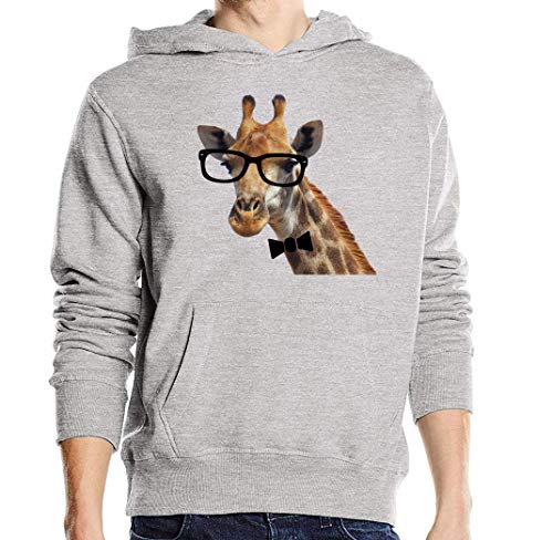 Sweat capuche girafe à lunettes pour un look urbain décontracté