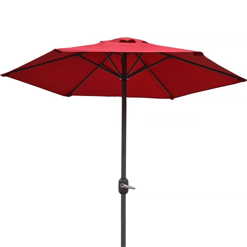 HCZKIUJY Outdoor Garden Parasols 6.5ft/2m Parasol UmbrellaPremium Outdoor Market Table Umbrella with Crank for Garden Lawn Deck Backyard & Pool
