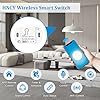 1PC Interruttore Alexa Luci, Interruttore WiFi, Interruttores Smart Compatibile Con Alexa, Google Home, interruttores intelligente Controllo Vocale Controllo Tuya/Smart Life APP