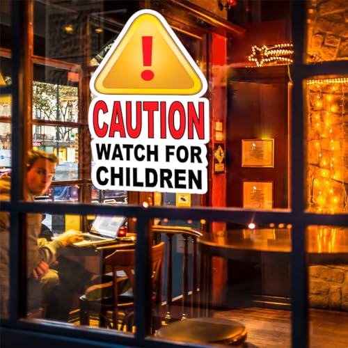 Custom Food Truck Decals Caution Watch for Children Restaurant and Food Concession Concession Sign 10 in on Longest Side Design Only