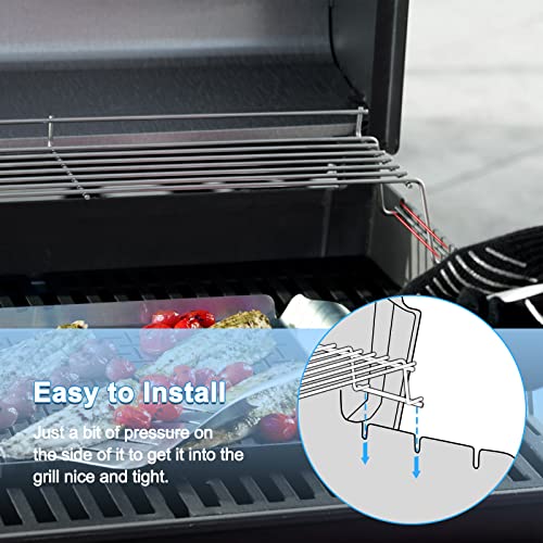 Adviace 65054 Grill Warming Rack For Weber Genesis 300 Series, Genesis E310, E320, E330, S310, S320, S330, Stainless Steel Warming Grates Replacement For Weber Genesis Grill Parts, Weber 81323, 62749. #TOP5