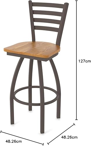 Miniatura 66 de 410 Jackie Taburete de bar giratorio de 36 pulgadas con acabado bronce y asiento de vinilo negro Vinilo negro,Canter Burdeos,Tierra Canter,Canter