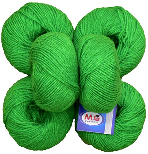 Image of 100% Acrylic Wool Parrot (16 pc) Baby Soft 4 ply Wool Ball Hand Knitting Wool /Art Craft Soft Fingering Crochet Hook Yarn, Needle Knitting Yarn Thread Dye SM-U SM-HC