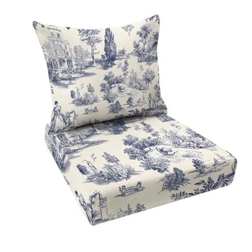 Outdoor Deep Seat Cushion Set for Lounges