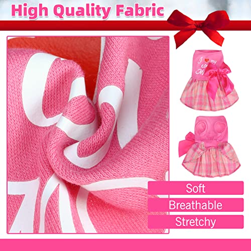 Pupteck Mothers Day Dog Dress I Love My Cool Mom Cute Girl Clothes Puppy Small Dogs Outfits #TOP3