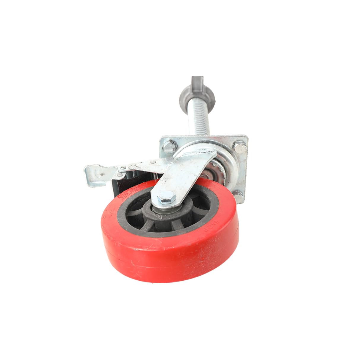Ruote Per Carrello Industriali 4 Pezzi Ø150 mm, Ruota Con Freno, Rotazione 360°, Portata Totale 500 kg, Acciaio Zincato, Per Mobili Ufficio Magazzino