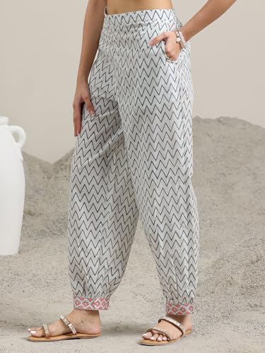 Image of Libas Printed Cotton Straight Kurta With Salwar and Dupatta | daily wear suit