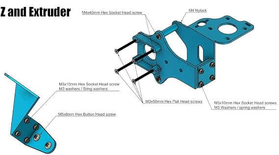 BLV Ender 3 Pro 3D Printer Upgrade kit Dual Driver Extruder Screws Heat Bed Plate Also Compatible with Ender 3 Pro V2, Not Including MGN12 Linear Rails kit