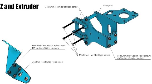 BLV Ender 3 Pro 3D Printer Upgrade kit Dual Driver Extruder Screws Heat Bed Plate Also Compatible with Ender 3 Pro V2, Not Including MGN12 Linear Rails kit