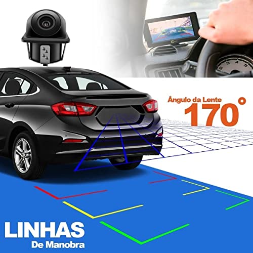Câmera De Ré Tartaruga Visão Noturna Colorida Estacionamento