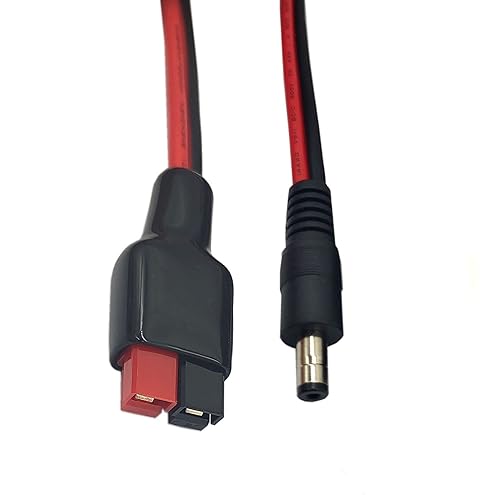 Miniatura 2 de Halokny Cable de extensión de enchufe de alimentación de 14 AWG CC de 0.217 in x 0.083 in para batería de reserva del generador y panel solar