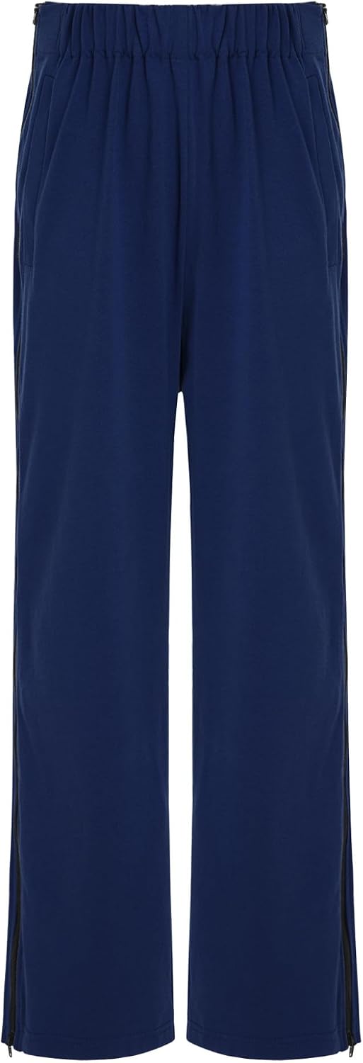 Adaptive Sweatpants for Boys Girls Tear Away Pants Side Zip Full Open Leg Easy On Off Post Surgery Pants