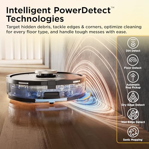 Image of Shark PowerDetect ThermaCharged NeverTouch Pro Robot Vacuum, White AV2902XE