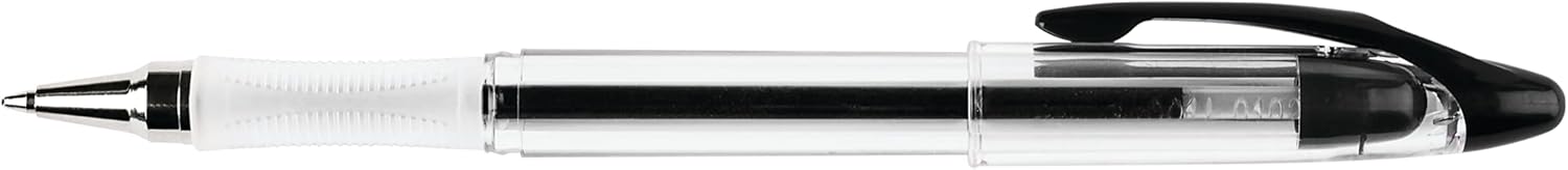 Q-Connect Delta Ball Point Pen KF00375 - Black, Pack of 12