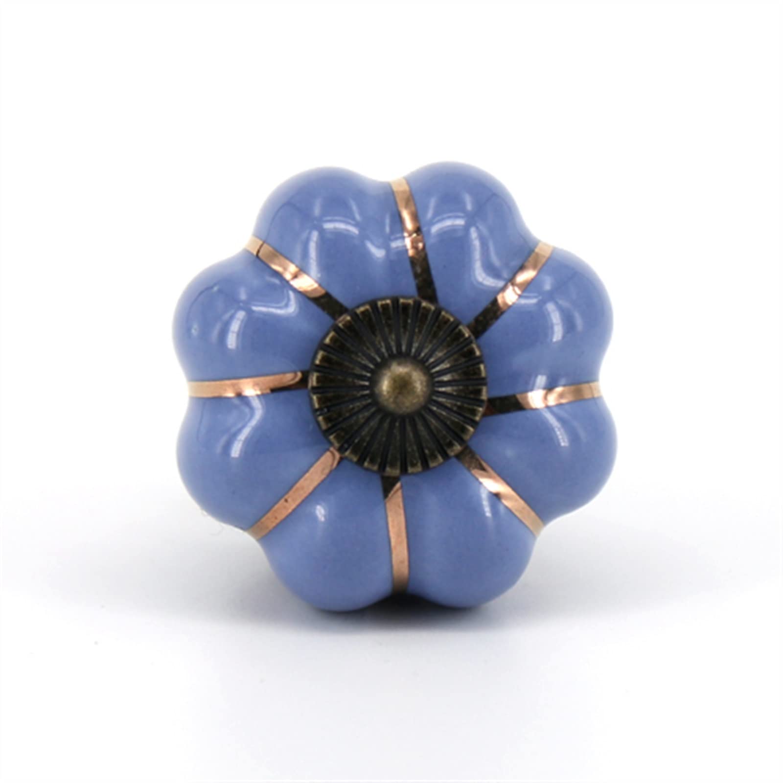 Bouton en céramique bleu foncé pour personnaliser les meubles de la cuisine et de la chambre