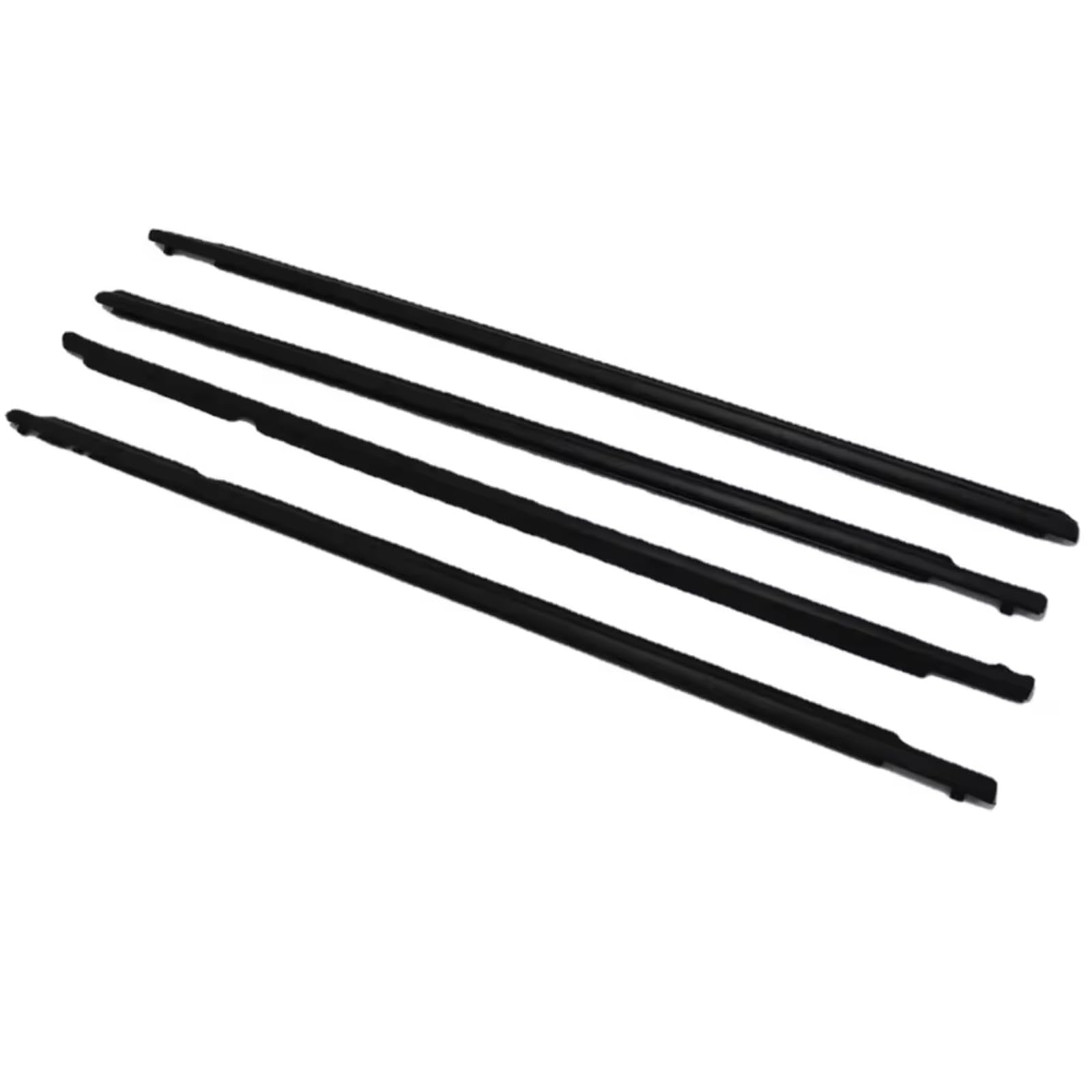 for Toyota for Corolla 2007-2014 4 Pieces Black Windows Rubber Weatherstrip Waterproof Pressure Sealing Belt Moulding Trim Outer Window Weatherstrip