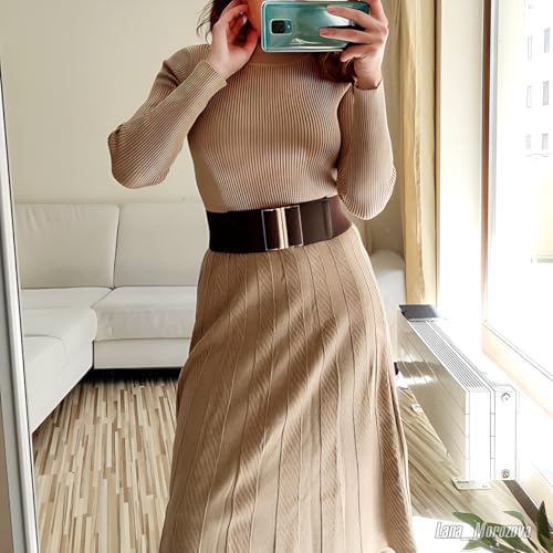 Wide Belt Elastic Stretch Waist Belts for Women Dress3