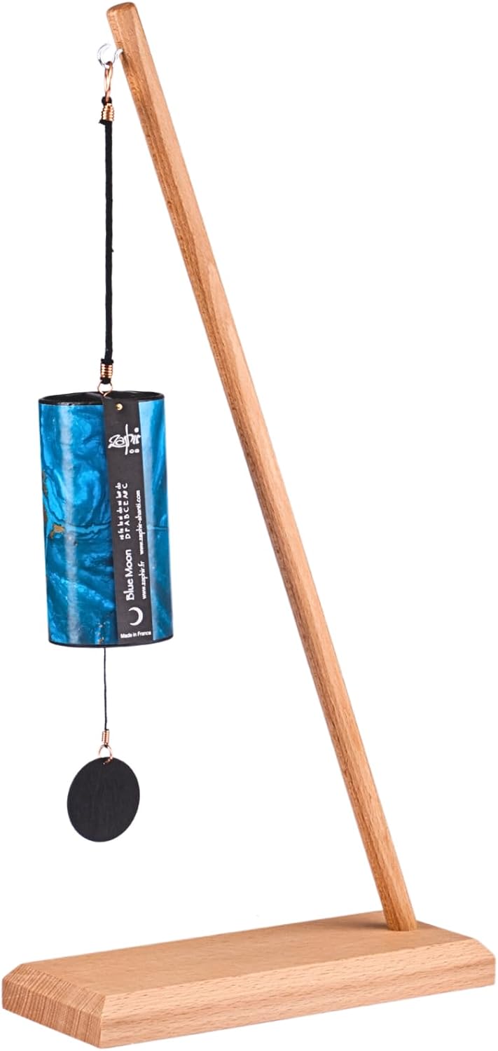 Pisa Zaphir Wind Chime Blue Moon Winter with Stand