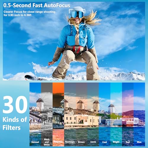 4K Video Camcorder with Microphone