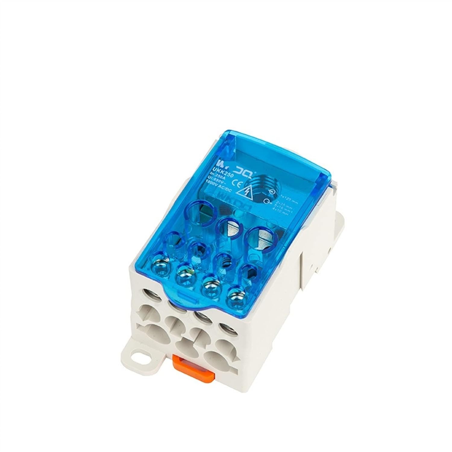 1Pcs UKK250A UKK-250A Junction 1 in 11 Out Universal Wire Electrical Connector Din Rail Terminal Block Power Distribution Box