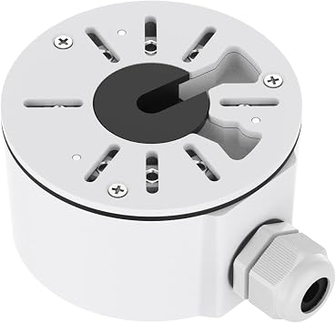 Universal Waterproof Camera Junction Box, Metal Electric Enclosure, Outdoor Camera Cover, Base Junction Box for CCTV Cameras, Bullet Security Mount Bracket High Cable