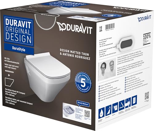 Toilettes murales Duravit DuraStyle Compact Ensemble sans rebord Duravit