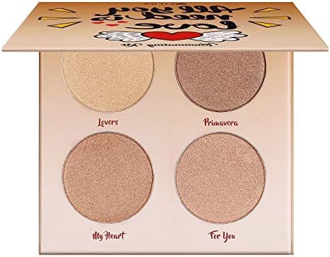 Glow Bronzer Highlighter Powder Kit - Face Illuminator Makeup Palette