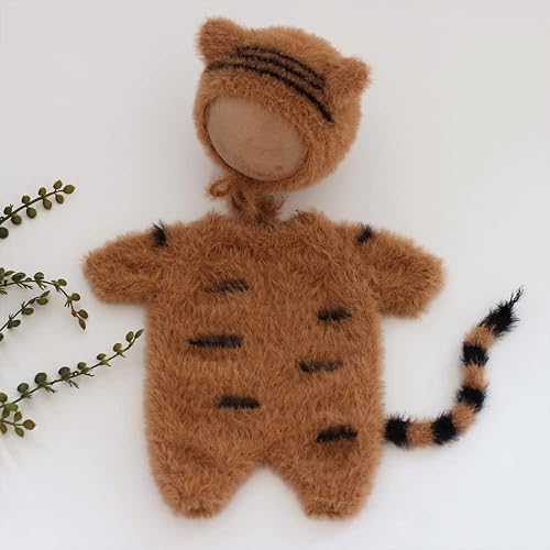 Miniatura 7 de Traje de fotografía para bebé recién nacido, niño y niña, para sesión de fotos de recién nacido, mameluco de ganchillo