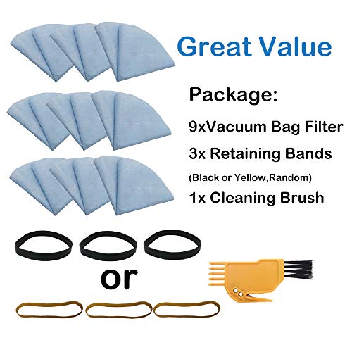 Smilefil 9 Pack Vf2002 Multi-Fit Reusable Dry Vac Filters For Most Shop-Vac Macs-200D Ss11-450, Vacmaster Vacuums, Part# 9010700, 9013700 #TOP1