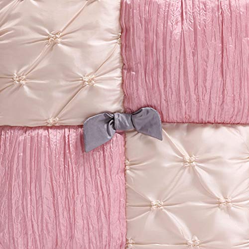 The Peanutshell Bella Crib Bedding Set For Baby Girls - 3 Piece Nursery Set - Crib Quilt, Fitted Crib Sheet, Dust Ruffle #TOP6