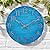 OCEST 12 Inch Indoor Outdoor Clock, Waterproof Resin Outdoor Wall Clock, Silent Non-Ticking Battery Operated Wall Clock for Garden Pool Patio Living Room Office (Blue)