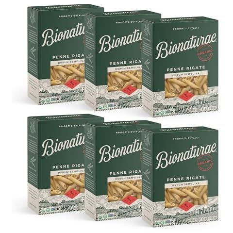 Bionaturae Organic Durum Semolina Penne Rigate Pasta Noodles - 16 Oz, 6 Pack Cover